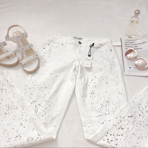 Dex Splatter Super Skinny Ankle Jean - Picture 1 of 8